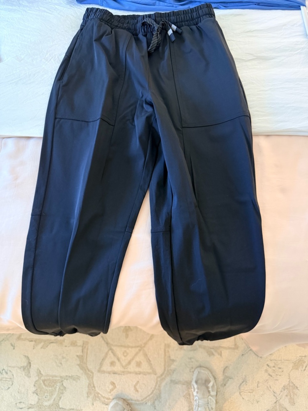 Black Drawstring Jogger Pants